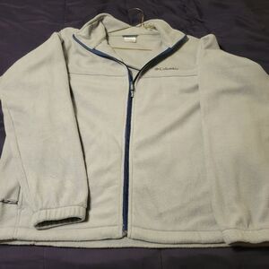 COLUMBIA FLEECE ZIP UP. MENS XL.